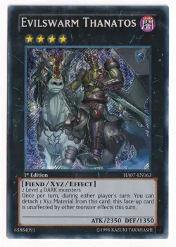 Evilswarm Thanatos - HA07-EN063 - Secret Rare - 1st Edition x1 - Lightly Played - Image 1