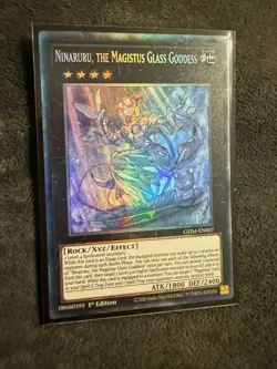 GEIM-EN007 Ninaruru, the Magistus Glass Goddess Collector's Rare Yugioh 1st - Image 1