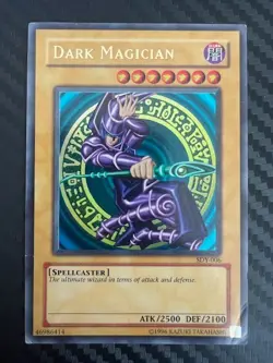 Yugioh Dark Magician SDY-006 Unlimited Edition Ultra Rare DMG - Image 1