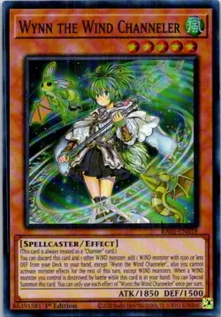 Wynn The Wind Channeler RA01-EN018 Yu-Gi-Oh! Light Play 1st Edition - Image 1