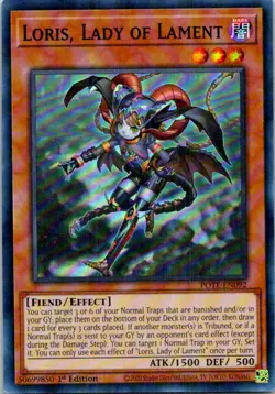Loris, Lady of Lament #POTE-EN092 1st Edition Lightly played - Image 1