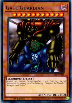 Gate Guardian MAZE-EN035 Yu-Gi-Oh! 1st Edition Light Play - Image 1