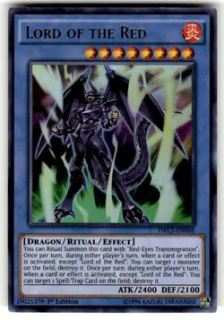 LORD OF THE RED - 1ST ED ULTRA NM DRL3-EN068 - YUGIOH Near Mint - Image 1