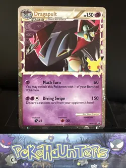 Pokemon Card Dragapult SWSH132 STANDARD Holo Black Star Promo Celebrations NM - Image 1