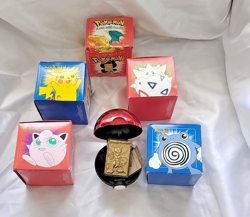 Pokemon limited edition 24k gold-plated card Set - 5 Factory Sealed One Open. - Image 1