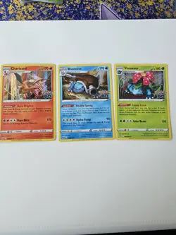 Charizard Venusaur & Blastoise Pokemon Cards -Holographic 3 Card Set Pokemon GO - Image 1