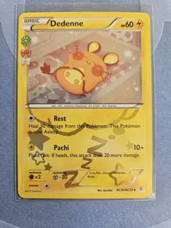 Dedenne Pokemon TCG Generations Radiant Collection RC10/RC32 LP Holo Card - Image 1