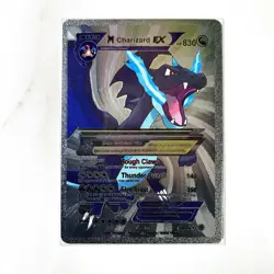 Pokemon Mega M Charizard EX Silver Foil Holo Textured Fan Art Card Nintendo - Image 1
