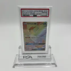 PSA 10 ARTICUNO GX 171/168 Full Art Celestial Storm Secret Rare Pokemon Card - Image 1