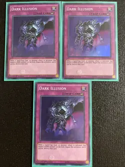 Dark Illusion DESO-EN060 1st Edition Super Rare Yugioh Card NM X3 - Image 1