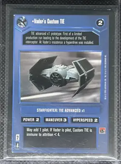 Decipher Star Wars CCG Premiere VADER'S CUSTOM TIE Card - Image 1
