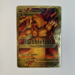 Pokemon Ultimate Charizard Vmax Gold Foil Fan Art Card - Image 1