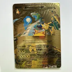Pokemon M Mecha Dragonite EX Gold Foil Fan Art Card Nintendo Pokemon TCG - Image 1