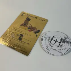 Mimikyu Ex Gold Foil Fan Art Hp350 NM Pokemon Card Holo Shiny - Image 2