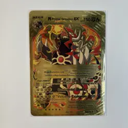 Pokemon Mega M Primal Groudon EX Gold Foil Fan Art Card - Image 1