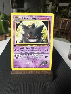 Pokemon Sabrina's Gengar 1st Edition LP Card Gym Challenge #29/132 Rare - Image 1