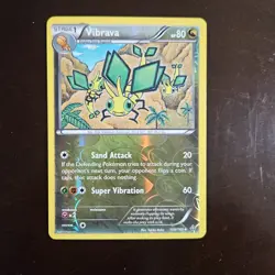 Vibrava Pokemon Card TCG Xy Primal Clash 109/160 Reverse Holo Uncommon NM 2015 - Image 1