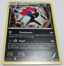 Pokemon BLACK STAR PROMO Zoroark BW19 Holo Promo Card from Zoroark Illusions Box - Image 1