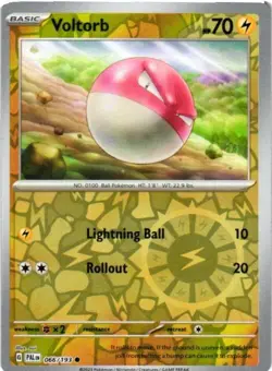 2023 POKEMON TCG PALDEA EVOLVED VOLTORB HOLO 066/193 COMMON CARD - Image 1