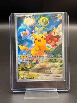 Pikachu 027 Promo Card Paldea Evolved NM - Image 1