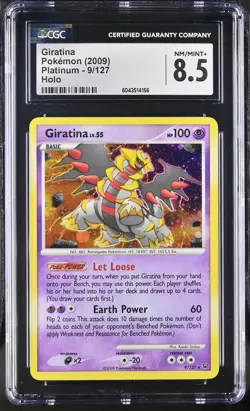 CGC 8.5 Giratina 2009 Platinum 9/127 Holo Pokemon Card psa - Image 1