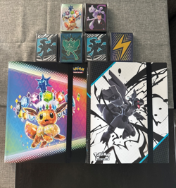 Pokemon TCG Card Sleeves (Lot of 6) Pokemon Binder (lot of 2) Prismatic/Destined - Image 1