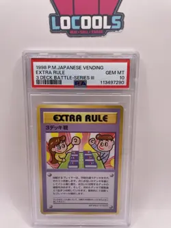 Extra Rule 3 Deck Battle-Series III 1998 Pokemon Japanese Vending PSA 10 Gem - Image 1