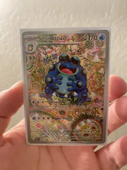 Pokemon Black Bolt Seismitoad English Illustration Card 105/086 Rare - Image 2