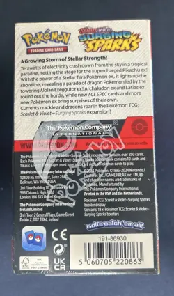 Pokemon Surging Sparks Half Booster Box (18 Packs) - UK Exclusive - Image 4