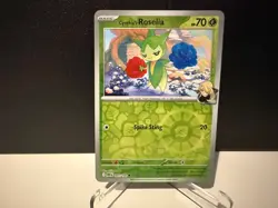 2025 Pokemon TCG Cynthia's Roselia 007 Destined Rivals Reverse Holo Card NM+ - Image 1