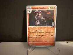 2025 Pokemon Team Rocket's Houndoom 038 S&V Black Bolt Reverse Holo U Card NM+ - Image 1