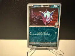 2025 Pokemon TCG Team Rocket's Nidoran 114 Destined Rivals Reverse Holo Card NM+ - Image 1