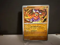 2025 Pokemon TCG Landorus 053 S&V Black Bolt Reverse Holo Rare Card NM+ - Image 1