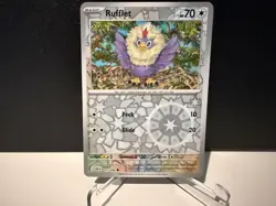 2025 Pokemon TCG Rufflet 077 S&V Black Bolt Reverse Holo Card NM+ - Image 1
