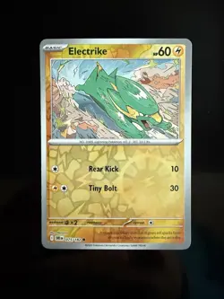 2025 Pokemon TCG Electrike 075 Destined Rivals Reverse Holo Card NM+ - Image 1