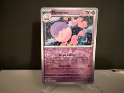 2025 Pokemon TCG Musharna 036 S&V Black Bolt Reverse Holo Uncommon Card NM+ - Image 1