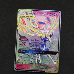 Pokemon Xerneas & Sylveon Tag Team Holo Custom Made Fan Art - Image 1