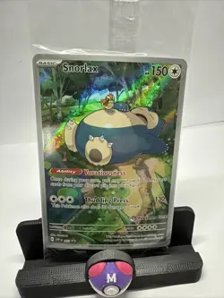 Snorlax 051 Blk Star Promo Pokemon Center Exclusive Stamped Holo 151 New+Sealed - Image 2