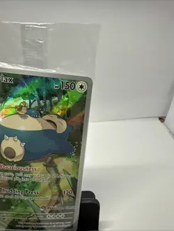 Snorlax 051 Blk Star Promo Pokemon Center Exclusive Stamped Holo 151 New+Sealed - Image 4