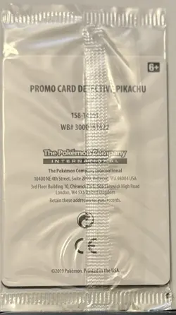 Detective Pikachu SM190 Black Star Promos Stamped Holo Pokemon 2019 NEW - Image 2