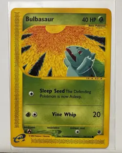 Pokemon TCG - Bulbasaur 95/165 - Expedition Non-Holographic - Image 1