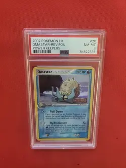 Pokemon: Omastar #20/108 Rare Reverse Holo Ex Power Keepers Stamped - PSA 8 - B4 - Image 4