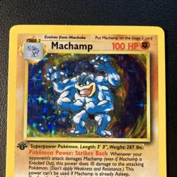 Machamp - 8/102 - Pokemon Base Set 1st edition Holo Rare Card WOTC NM - Image 2