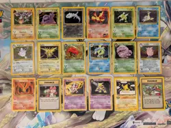 Vintage Pokemon Card Lot Holo WOTC Base Fossil Rocket Neo Gym Moltres 1st ed - Image 1