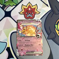 Dedenne Ex Pokemon Prize Pack Series 4 Promo Card NM Play Stamp 093/193 - Image 1