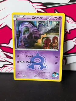 Team Aqua’s Grimer 7/34 - 2015 Pokemon XY Double Crisis - Pokemon TCG Card - LP - Image 1