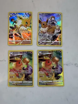 Eevee Flareon Jolteon Full Art TG01 TG04 TG11/TG30 NM Card Lot Pokemon - Image 1