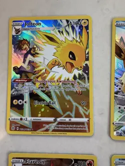 Eevee Flareon Jolteon Full Art TG01 TG04 TG11/TG30 NM Card Lot Pokemon - Image 5