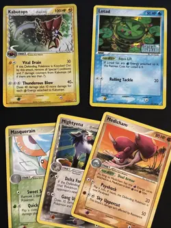 Pokemon TCG: Vintage 2004-06 25 Card Lot Ft. Delta Species Kabutops NM - Image 1