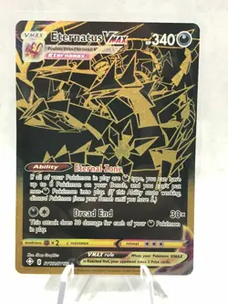 Eternatus VMAX SV122/SV122 GOLD Full Art SECRET RARE NEW Pokemon Card - Image 1